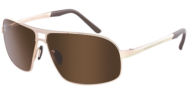 Porsche Design P 8542 B Sunglasses, Light Gold, Matte Gray-Brown (B)