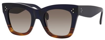 Celine Celine 41090/S Sunglasses, 0QLT(Z3) Havana Blue