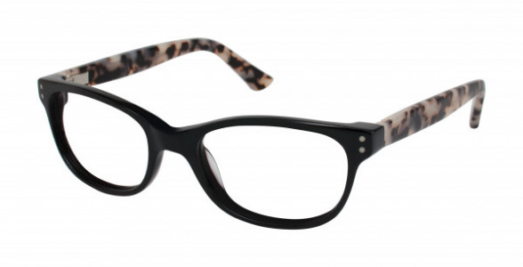Ted Baker B724 Eyeglasses, Black/Ivory Tortoise (BLK)
