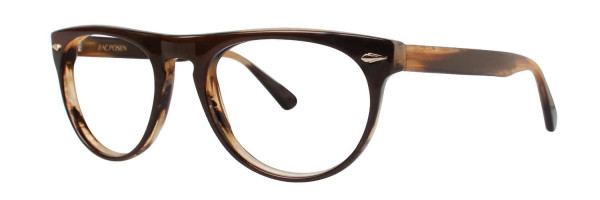 Zac Posen Idealist Eyeglasses, Brown Horn