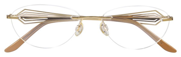 Ellen Tracy LIMERICK Eyeglasses, Gold Silver