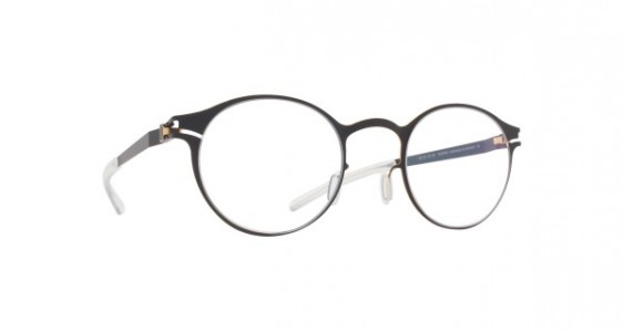 Mykita ISAAC Eyeglasses, BLACK/GOLD EDGES