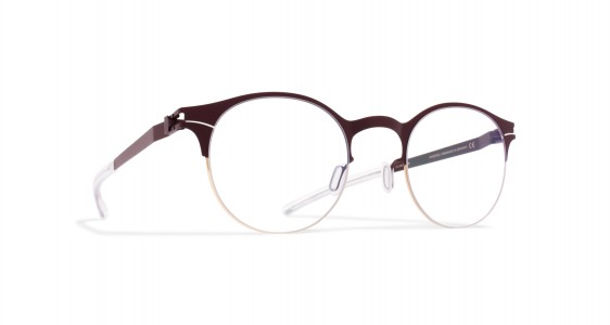 Mykita CARLTON Eyeglasses, GOLD/BURGUNDY