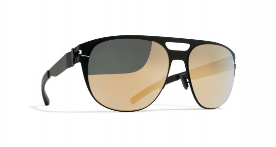 Mykita EDMUND Sunglasses, BLACK - LENS: GOLD FLASH