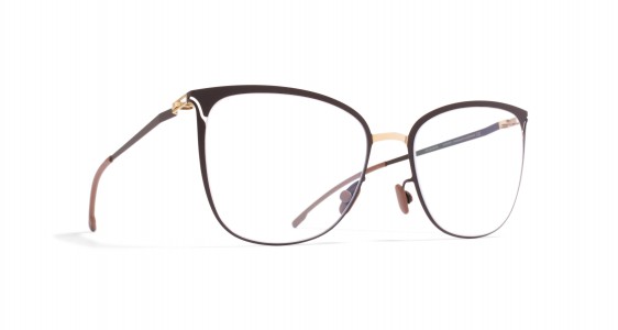 Mykita OSA Eyeglasses, GOLD/DARK BROWN