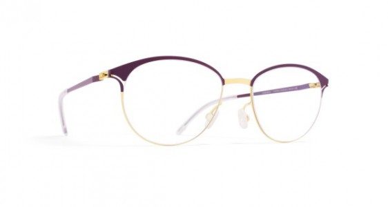 Mykita PIA Eyeglasses, GOLD/PLUM