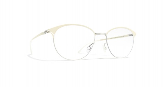 Mykita PIA Eyeglasses, SILVER/OFF WHITE