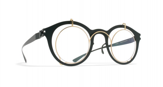 Mykita BRADFIELD Eyeglasses, GOLD/FOREST GREEN