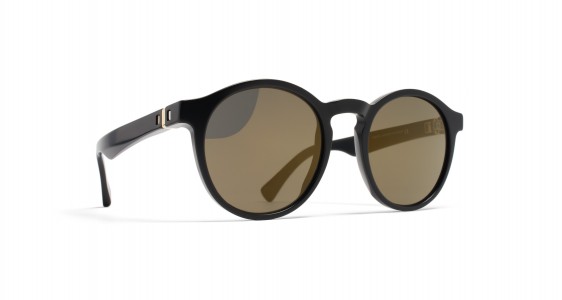 Mykita BOWERY Sunglasses, MATT BLACK - LENS: BRILLIANT GREY SOLID