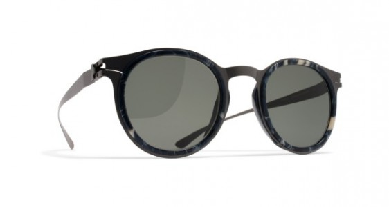 Mykita DD2.2 Sunglasses, A10 DARK GREY/MARBLE GREY - LENS: GREY SOLID