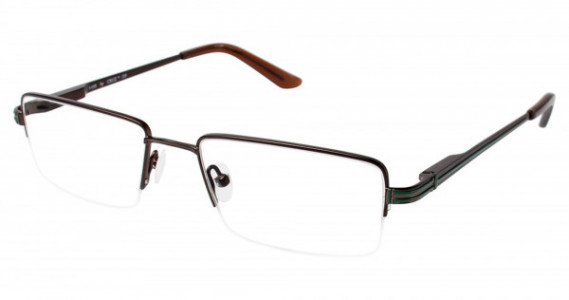 Cruz I-105 Eyeglasses, BROWN