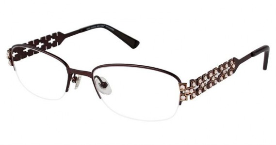 Jimmy Crystal Enchanted Eyeglasses, Brown