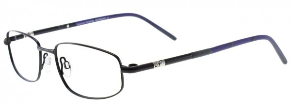 EasyClip EC265 Eyeglasses, SATIN BLACK