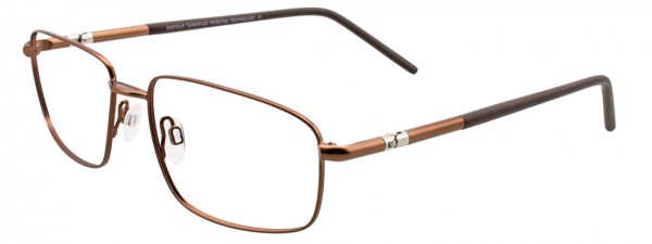 EasyClip EC347 Eyeglasses, SATIN COPPER BROWN