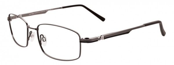 EasyTwist CT215 Eyeglasses, MATT STEEL AND BLACK