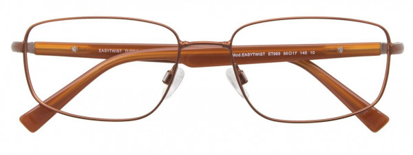 EasyTwist ET963 Eyeglasses, 010 - Satin Copper Brown