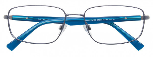 EasyTwist ET963 Eyeglasses, 050 - Satin Steel Blue