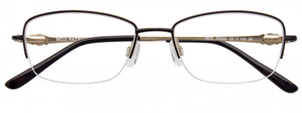 MDX S3304 Eyeglasses, 090 - Shiny Black