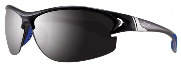 Greg Norman G4005 Sunglasses, SHINY BLACK AND BLUE