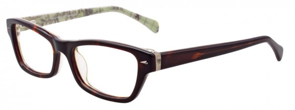 Takumi TK970 Eyeglasses, DARK BROWN AND CLEAR