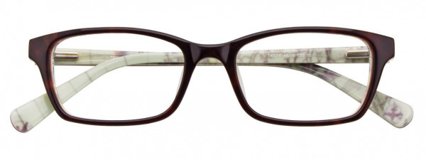 Takumi TK971 Eyeglasses, 010 - Dark Brown & Crystal