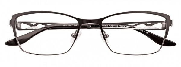 Takumi TK975 Eyeglasses, 090 - Satin Black & Shiny Dark Grey