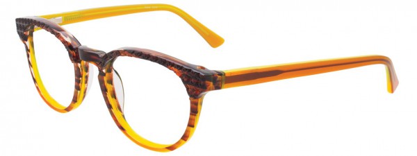 Takumi P5006 Eyeglasses, MARBLED BROWN AND YELLOW