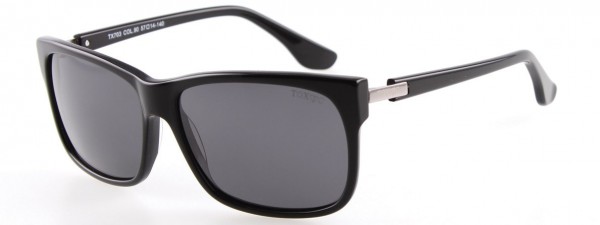 Takumi TX703 Sunglasses, BLACK AND SILVER