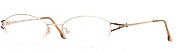 Calligraphy Cecille Eyeglasses, Gold Amber