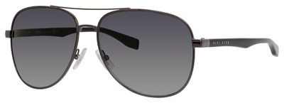 HUGO BOSS Black Boss 0700/S Sunglasses, 0V81(HD) Dark Ruthenium Black