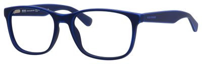 HUGO BOSS Orange Bo 0206 Eyeglasses, 09FX(00) Blue Light Blue