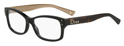 Christian Dior Cd 3202 Eyeglasses, 0XWY(00) Black Havana Gold