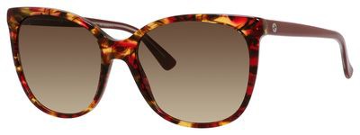 Gucci Gucci 3751/S Sunglasses, 017R(CC) Red Havana