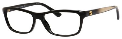Gucci Gucci 3766 Eyeglasses, 0AM3(00) Shiny Black