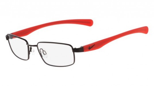 Nike NIKE 4633 Eyeglasses, (011) SATIN BLACK-CHALLENGE RED