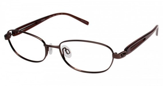 Tura R603 Eyeglasses, Brown with Brown Crystal (BRN)