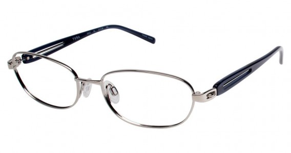 Tura R603 Eyeglasses, Silver with smokey blue (SIL)