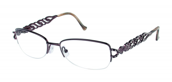 Tura TE235 Eyeglasses, Brown (BRN)