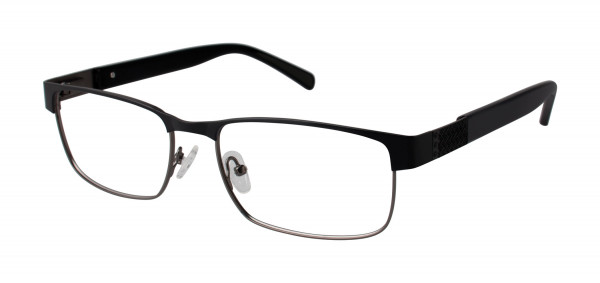 Geoffrey Beene G425 Eyeglasses, Black/Gunmetal (BLK)