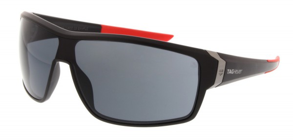 TAG Heuer RACER 2 9224 Sunglasses, Matte Black-Red Temples / Grey Outdoor (101)