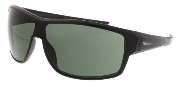 TAG Heuer RACER 2 9224 Sunglasses, Matte Black-Black Temples / Green Outdoor (304)