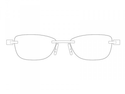 TAG Heuer REFLEX 3 RIMLESS 3945 Eyeglasses