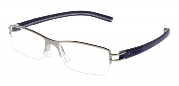 TAG Heuer REFLEX FOLD SEMI RIMMED 7621 Eyeglasses, Dark Blue-Light Grey Temples (007)