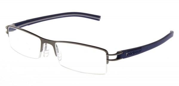 TAG Heuer REFLEX FOLD SEMI RIMMED 7623 Eyeglasses, Smart Blue-Light Grey Temples (007)