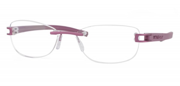 TAG Heuer REFLEX FOLD RIMLESS 7646 Eyeglasses, Pink Temples (016)