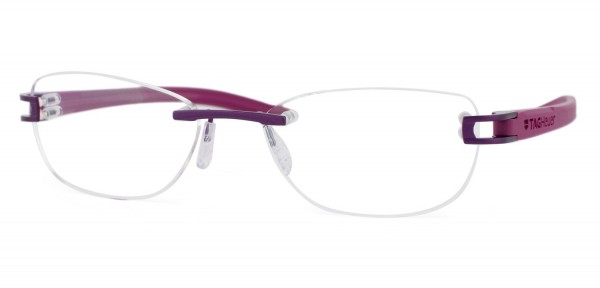 TAG Heuer REFLEX FOLD RIMLESS 7646 Eyeglasses, Fuschia Temples (017)