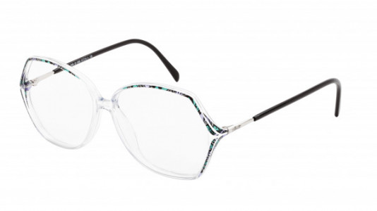 Silhouette SPX Legends Full Rim 1849 Eyeglasses, 6060 Crystal / Black-Green Silver