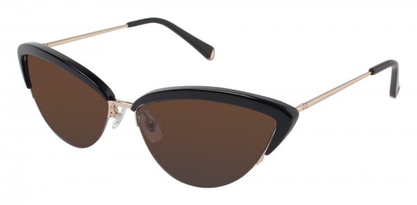 Kate Young K504 Ally Sunglasses, Black (BLK)