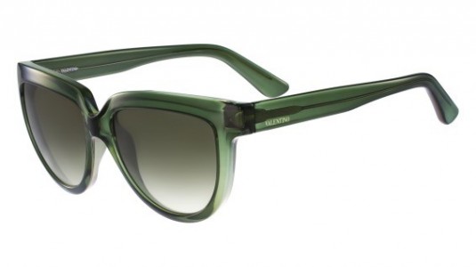Valentino V724S Sunglasses, (300) TRANSPARENT GREEN