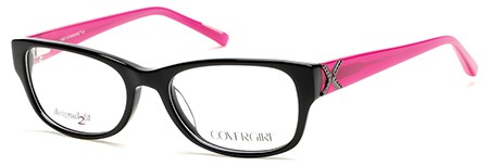 CoverGirl CG-0446 Eyeglasses, 001 - Shiny Black